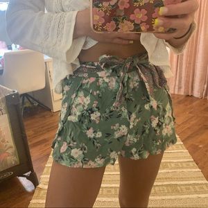floral shorts from Francesca’s